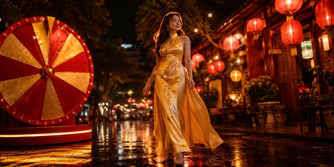 Bàn Roulette mới với dealer áo dài tại Đà Lạt